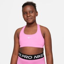 Спортивный бюстгальтер средней ударной нагрузки Nike Swoosh для девочек больших размеров Nike