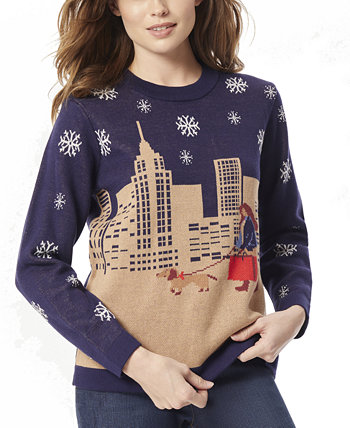 Женский свитер с круглым вырезом для девочек City Girl Jones New York