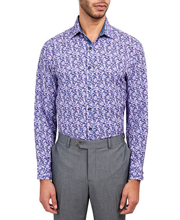 Мужская классическая рубашка обычного кроя с цветочным принтом Society of Threads