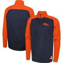 Мужская куртка New Era Navy Denver Broncos Combine Authentic O-Line Raglan Half-Zip Jacket New Era