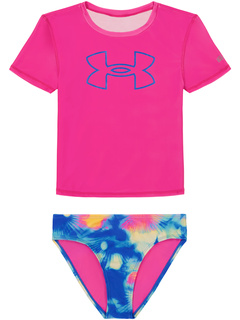 Short Sleeve Rashguard Swim Set (Little Kid) Under Armour Kids