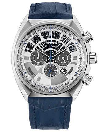 Часы Millennium Falcon с синим кожаным ремешком 44 мм Citizen