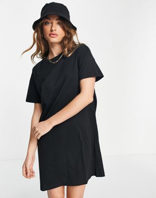 Черное платье-футболка мини Vero Moda VERO MODA