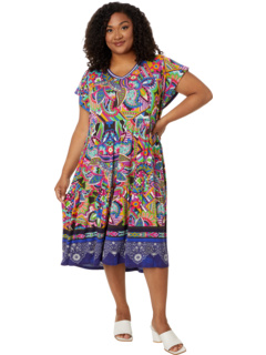 The Janie Favorite Tiered Tea Length Dress-Demarne Johnny Was