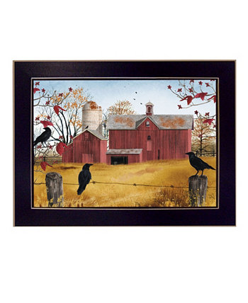 «Осеннее золото» Билли Джейкобса, настенные картины с принтом, готовые к развешиванию, черная рамка, 14 "x 10" Trendy Décor 4U