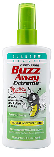 Репеллент от насекомых Quantum Buzz Away Extreme, 4 жидких унции Quantum