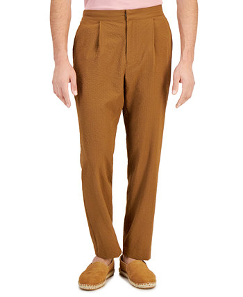 Men's Classic-Fit Textured Seersucker Suit Pants, Created for Macy's Alfani