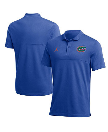 Мужская рубашка-поло Royal Florida Gators 2022 Coaches Performance Jordan