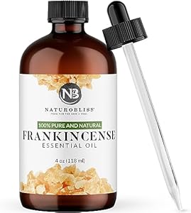 NaturoBliss 100% Pure Basil Essential Oil Therapeutic Grade Premium Quality (4 fl. oz) with Glass Dropper, Perfect for Aromatherapy NaturoBliss