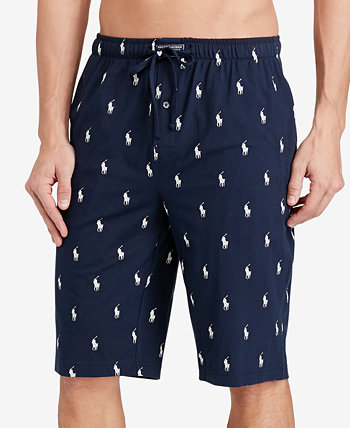 Мужские хлопковые пижамные шорты с логотипом Polo Ralph Lauren