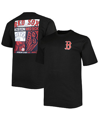 Мужская двусторонняя футболка Boston Red Sox Big and Tall черного цвета Profile