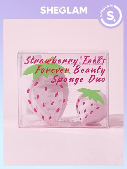 SHEGLAM Двойной спонж для макияжа Strawberry Fields Forever SHEGLAM