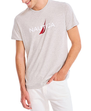 Мужская футболка с коротким рукавом и логотипом с круглым вырезом Nautica