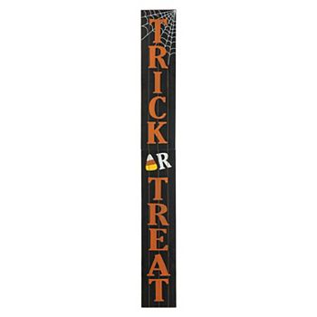 Glitzhome 59.75"h Wooden Trick Or Treat Porch Sign Glitzhome