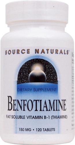 Бенфотиамин - 150 мг - 120 таблеток - Source Naturals Source Naturals
