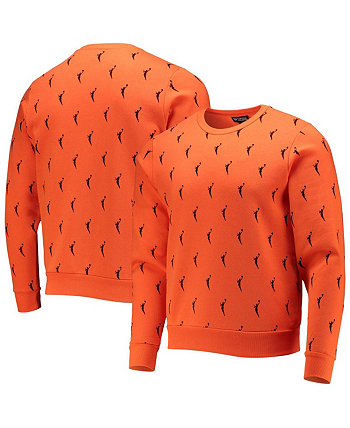 Мужской и женский оранжевый пуловер с логотипом WNBA Logo Woman по всей поверхности The Wild Collective