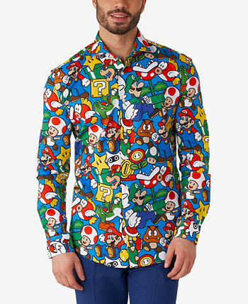 Мужская классическая рубашка с лицензией на Super Mario для Nintendo OppoSuits