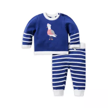 Baby Boy's Seagull Stripe Sweater &amp; Pants Set Janie and Jack