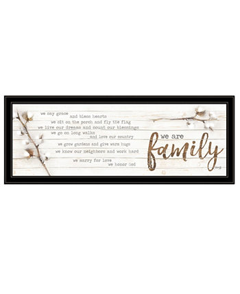 Марла Рэй, «Мы семья», печать в рамке, черная рамка, 39 "x 15" Trendy Décor 4U