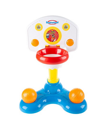 Hey Play Kids Basketball Hoop - мини-щитовая система с 2 настройками высоты, интерактивными звуковыми огнями и двумя мячами для малышей Trademark Global