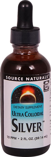 Source Naturals Ultra Colloidal Silver™ — 10 частей на миллион — 2 жидких унции Source Naturals