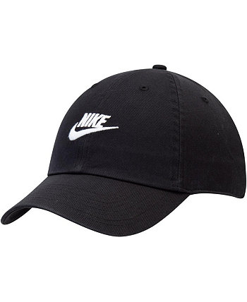 Мужская черная регулируемая шляпа Futura Heritage86 Nike