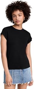 Splendid Women's Faye 1x1 Crew Neck Tee Splendid