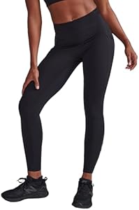 2XU Women's Form Stash Hi-Rise Compression Tight - Performance Activewear for Training, Improved Recovery - Black/Black 2XU