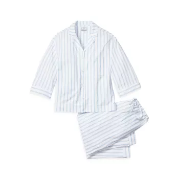 Stripe Two-Piece Pajama Set Petite Plume