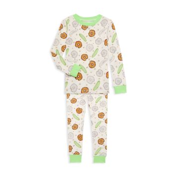 Baby's, Little Kid's &amp; Kid's 2-Piece Pickle and Bagel Lounge Set PiccoliNY