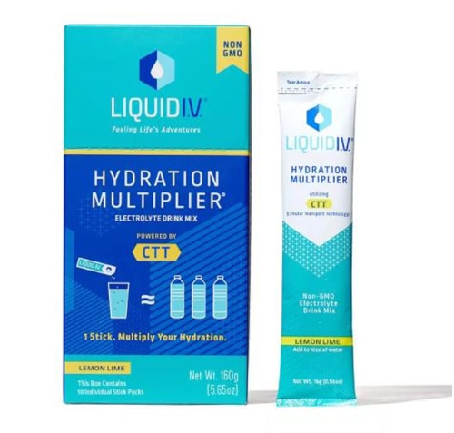 Жидкость внутривенно Hydration Multiplier Lemon Lime -- 10 пакетиков в стиках Liquid I.V.
