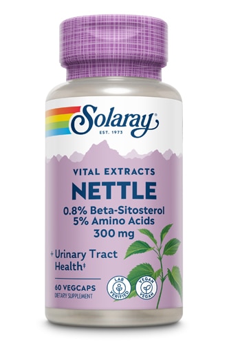 Экстракт корня крапивы Solaray — 300 мг — 60 растительных капсул Solaray