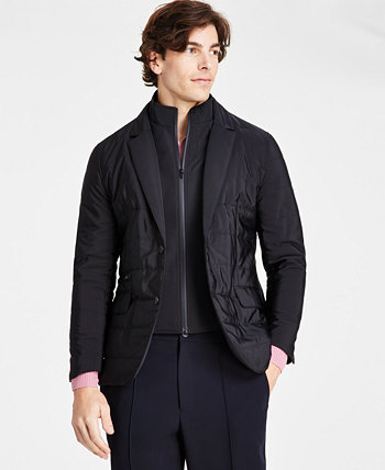Мужской стеганый пиджак стандартного кроя со съемным нагрудником с молнией во всю длину, созданный для Macy's Alfani