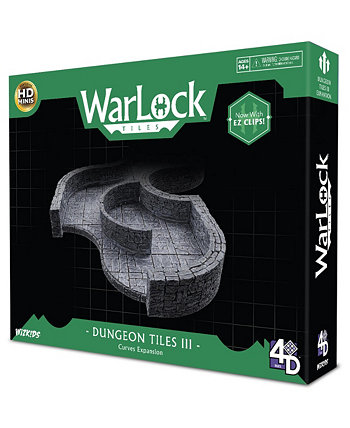 WarLock Tiles Dungeon Tile III Curves Dungeon Building Tabletop RPG Accessories WizKids Games