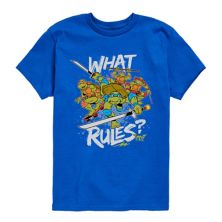 Boys 8-20 Teenage Mutant Ninja Turtles What Rules Graphic Tee Nickelodeon