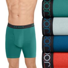 Men's Jockey® 4-Pack Cotton Blend Long Leg Boxer Brief Jockey