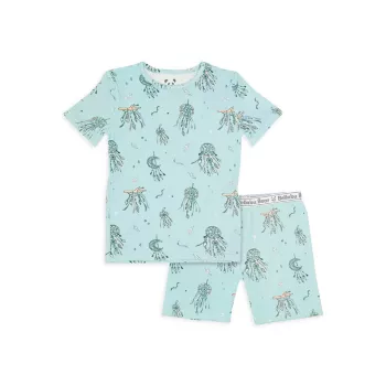 Baby Boy's, Little Boy's &amp; Комплект пижамных шорт с принтом «Ловец снов» для мальчика Bellabu Bear