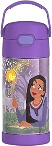 THERMOS FUNTAINER Water Bottle with Straw - 12 Ounce - Kids Stainless Steel Vacuum Insulated Water Bottle with Lid, Avengers Thermos