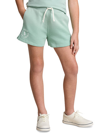 Хлопковые махровые шорты с логотипом Big Pony для больших девочек Polo Ralph Lauren