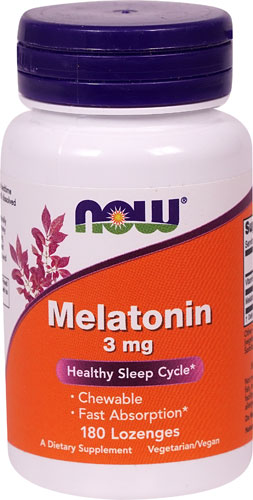 Мелатонин - 3 мг - 180 таблеток для рассасывания - NOW Foods NOW Foods