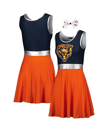 Женский темно-синий, оранжевый костюм с платьем Chicago Bears Game Day Jerry Leigh