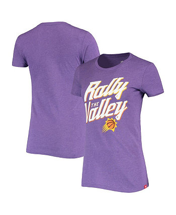 Женская фиолетовая футболка Phoenix Suns Rally the Valley Davis с меланжевым покрытием Sportiqe