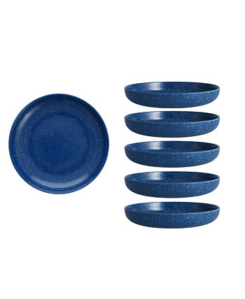 Меламиновая круглая тарелка Camp Blue Coupe, набор 9 дюймов/6 шт. Fortessa