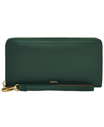 Бумажник Fossil Logan Leather Zip Around Clutch Fossil