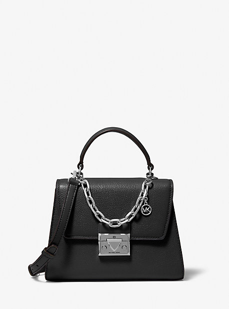 Маленькая сумка-портфель Serena из шагреневой кожи Michael Kors