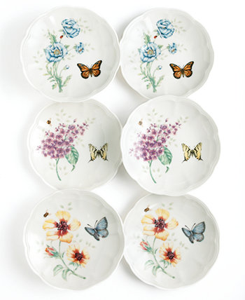 Набор из 6 тарелок для вечеринок Butterfly Meadow Lenox