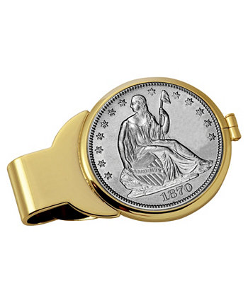 Серебристый зажим для монет Монета за полдоллара American Coin Treasures