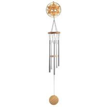 FC Design 34&#34; Long Wood Silhouette Sun Wind Chime Perfect Gifts for Holiday F.C Design