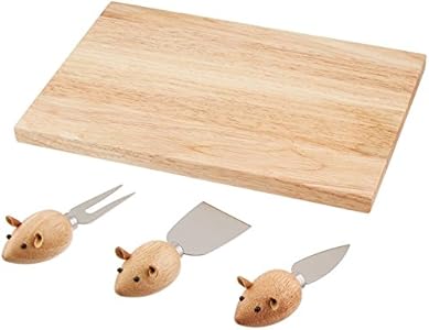 Kikkerland Mouse Cheese Knives, Set of 3 Kikkerland