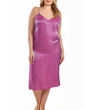 Skyler Plus Size Атласное платье Irredesant с регулируемыми бретельками ICollection